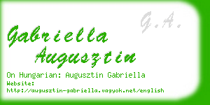 gabriella augusztin business card